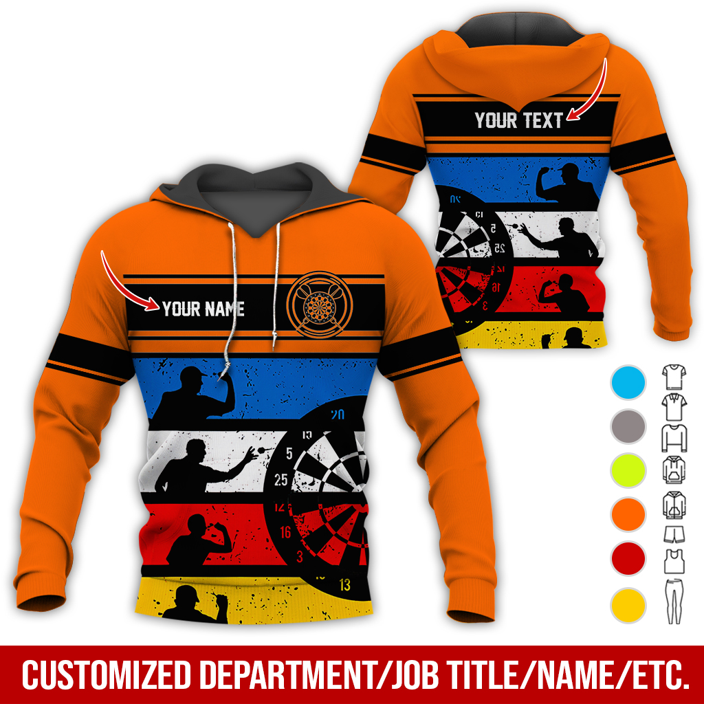 Customized Name Darts Premium Hoodie, How To Play Darts Pattern Darts Hoodie For Men & Women - Gift For Darts Lovers, Friend, Family