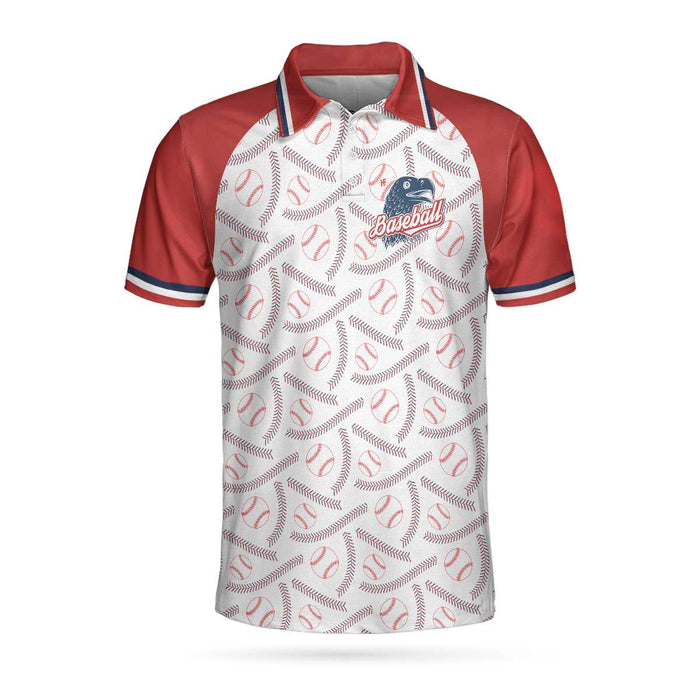 Baseball Men Polo Shirt, Baseball And Patriot Polo Shirt For Men, Perfect Polo Shirt For Baseball Lovers