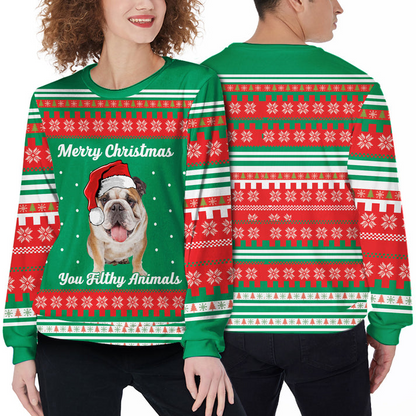 Custom Pet Sweater - Create Your Own Sweater, Personalized Cat & Dog Christmas Sweater, Create Your Own Ugly Christmas Sweater For Friend, Family