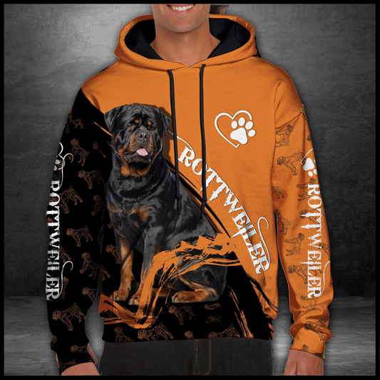 Rottweiler Autumn Pullover Premium Hoodie, Perfect Outfit For Men And Women On Christmas New Year Autumn Winter
