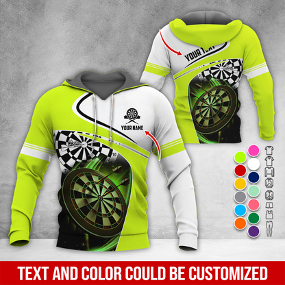 Customized Name & Text Darts Premium Hoodie, Darts Is My Life Hoodie, Perfect Gift For Darts Lovers, Darts Player