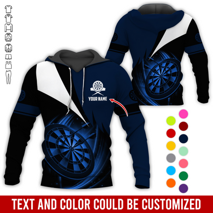 Personalized Name Darts Premium Hoodie, Darts Team Is My Life Hoodie For Men & Women, Perfect Gift For Darts Lovers, Friend, Family
