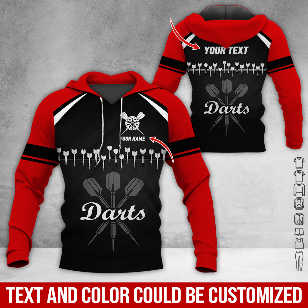 Customized Darts Premium Hoodie, Darts Arranged According To Musical Notes Hoodie, Perfect Gift For Darts Lovers, Friend, Family
