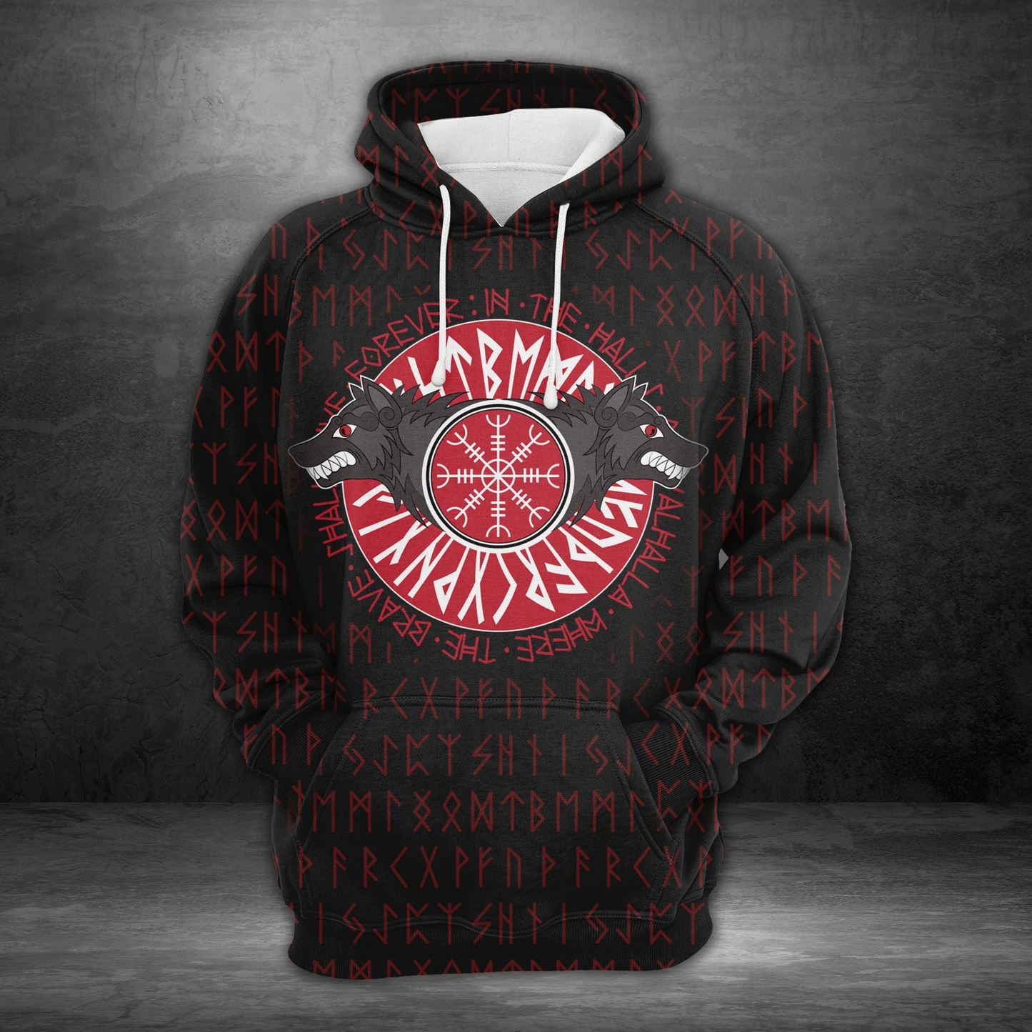 Viking Fenris Wolves Pullover Premium Hoodie, Perfect Outfit For Men And Women On Christmas New Year Autumn Winter