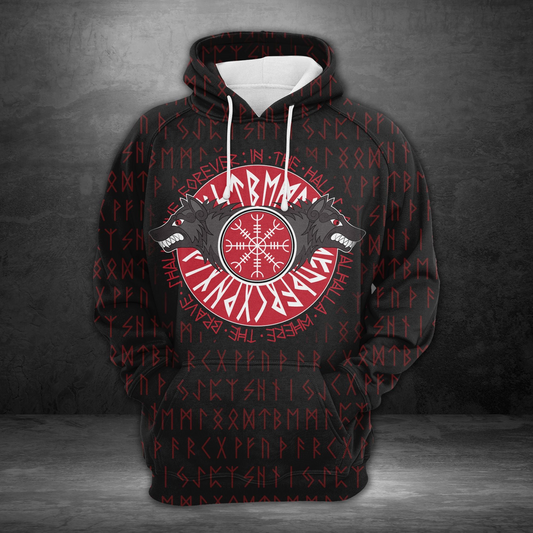 Viking Fenris Wolves Pullover Premium Hoodie, Perfect Outfit For Men And Women On Christmas New Year Autumn Winter