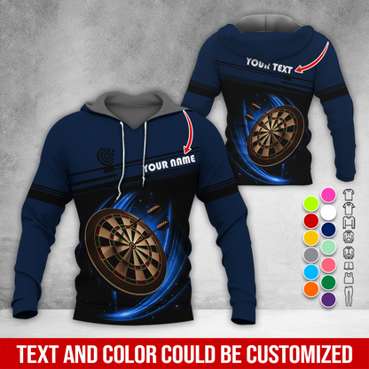 Personalized Name & Text Darts Premium Hoodie, Darts Is My Life Hoodie , Perfect Gift For Darts Lovers, Friend, Family