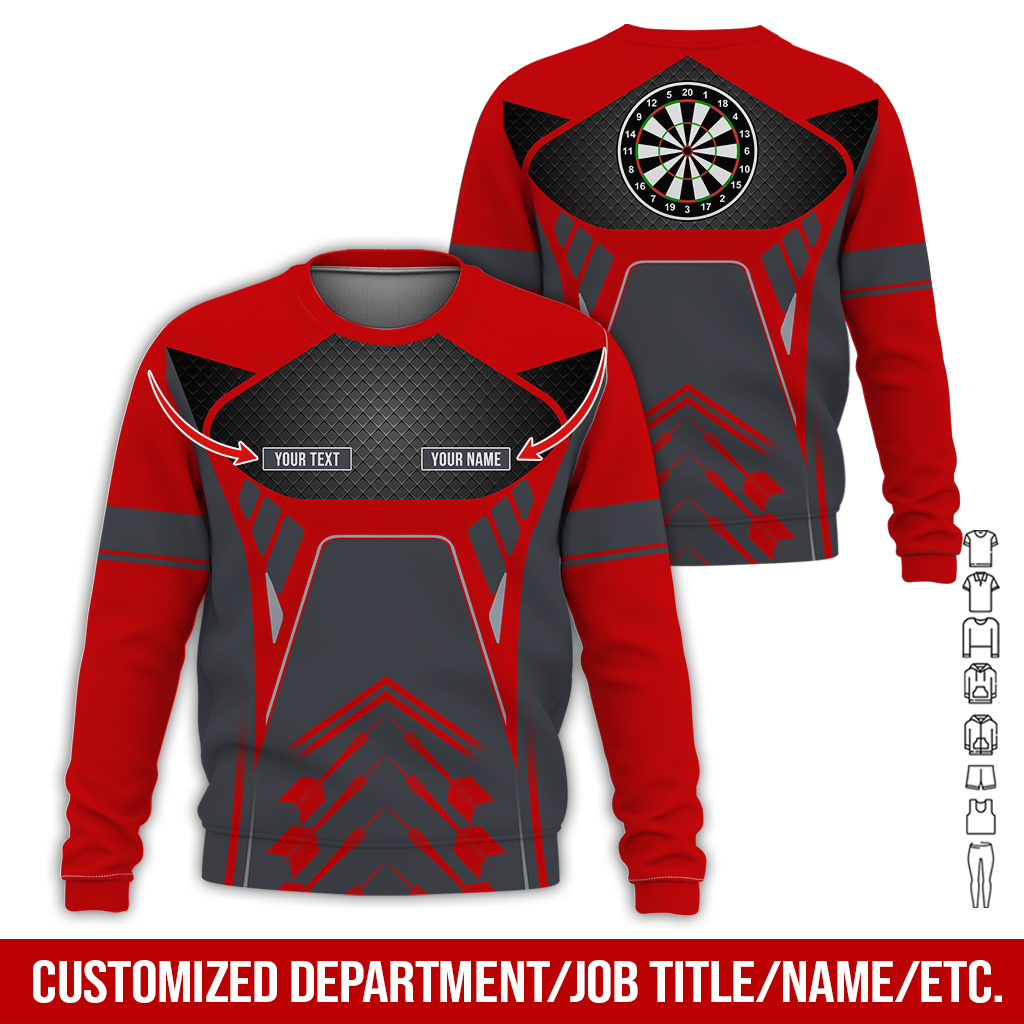 Customized Name Darts Sweatshirt, Personalize your style with our custom name darts Sweatshirt For Darts Lovers, Friend, Family