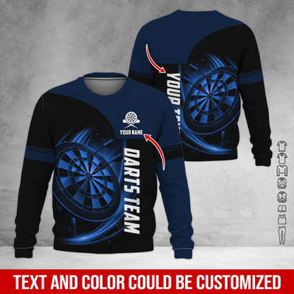 Customized Darts Sweatshirt, Personalized Name & Your Darts Team Name Sweatshirt For Men & Women, Perfect Gift For Darts Lovers, Friend, Family