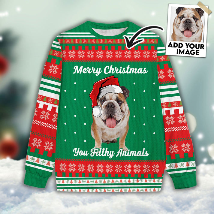 Custom Pet Sweater - Create Your Own Sweater, Personalized Cat & Dog Christmas Sweater, Create Your Own Ugly Christmas Sweater For Friend, Family