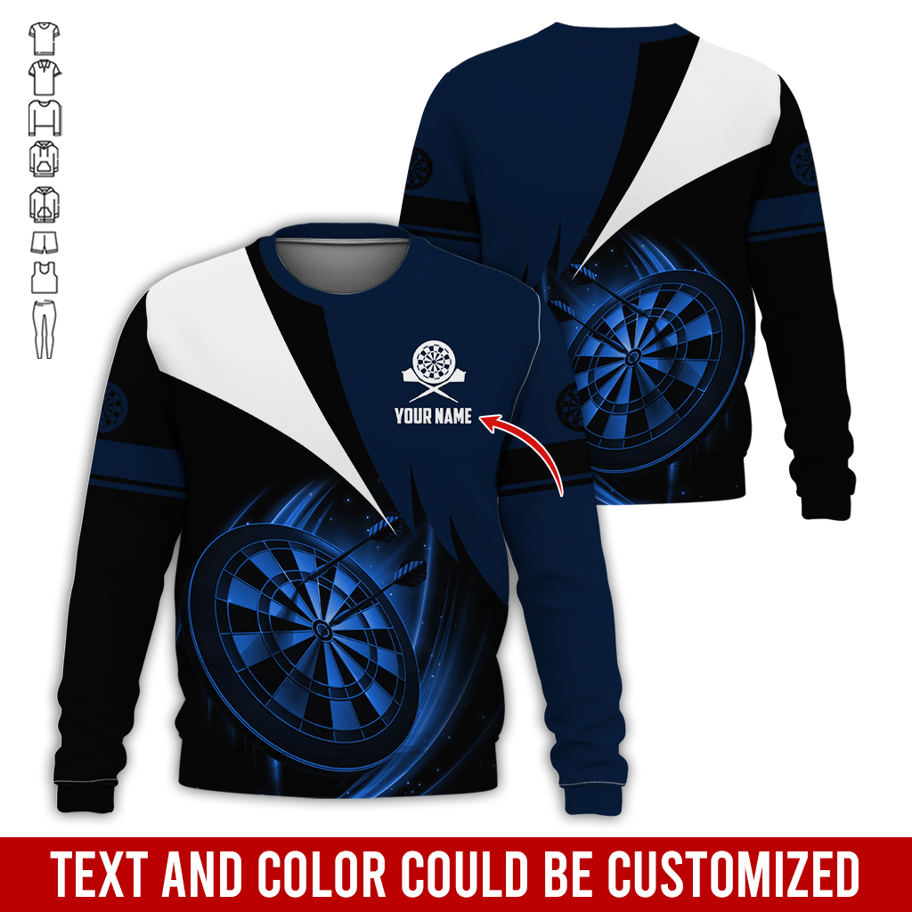 Customized Darts Sweatshirt, Personalized Name Darts Team Is My Life Sweatshirt For Men & Women, Perfect Gift For Darts Lovers, Friend, Family