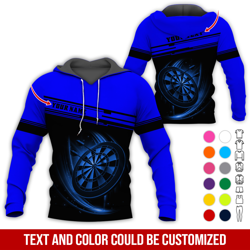 Customized Name & Text Darts Premium Hoodie, Darts Hoodie For Darts Lovers, Darts Players
