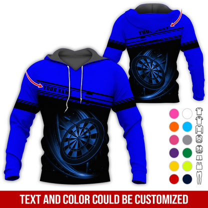 Customized Name & Text Darts Premium Hoodie, Darts Hoodie For Darts Lovers, Darts Players
