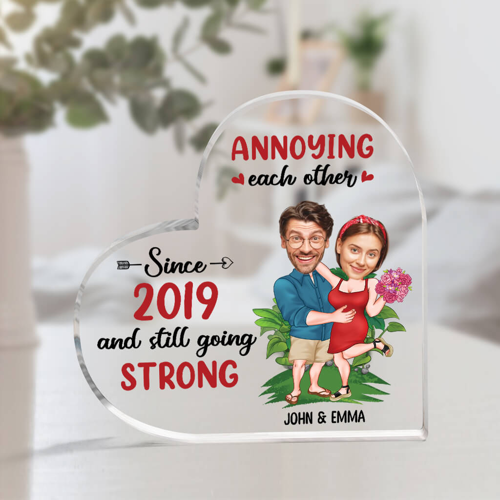 Personalized Couple Acrylic Ornament, Customized Annoying Each Other Since And Still Going Strong Acrylic Ornament, Best Ornament For Couple