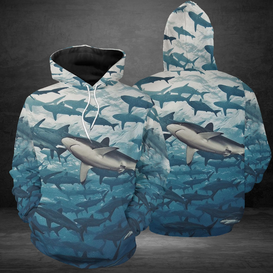 Shark Sea Life Pullover Premium Hoodie, Perfect Outfit For Men And Women On Christmas New Year Autumn Winter