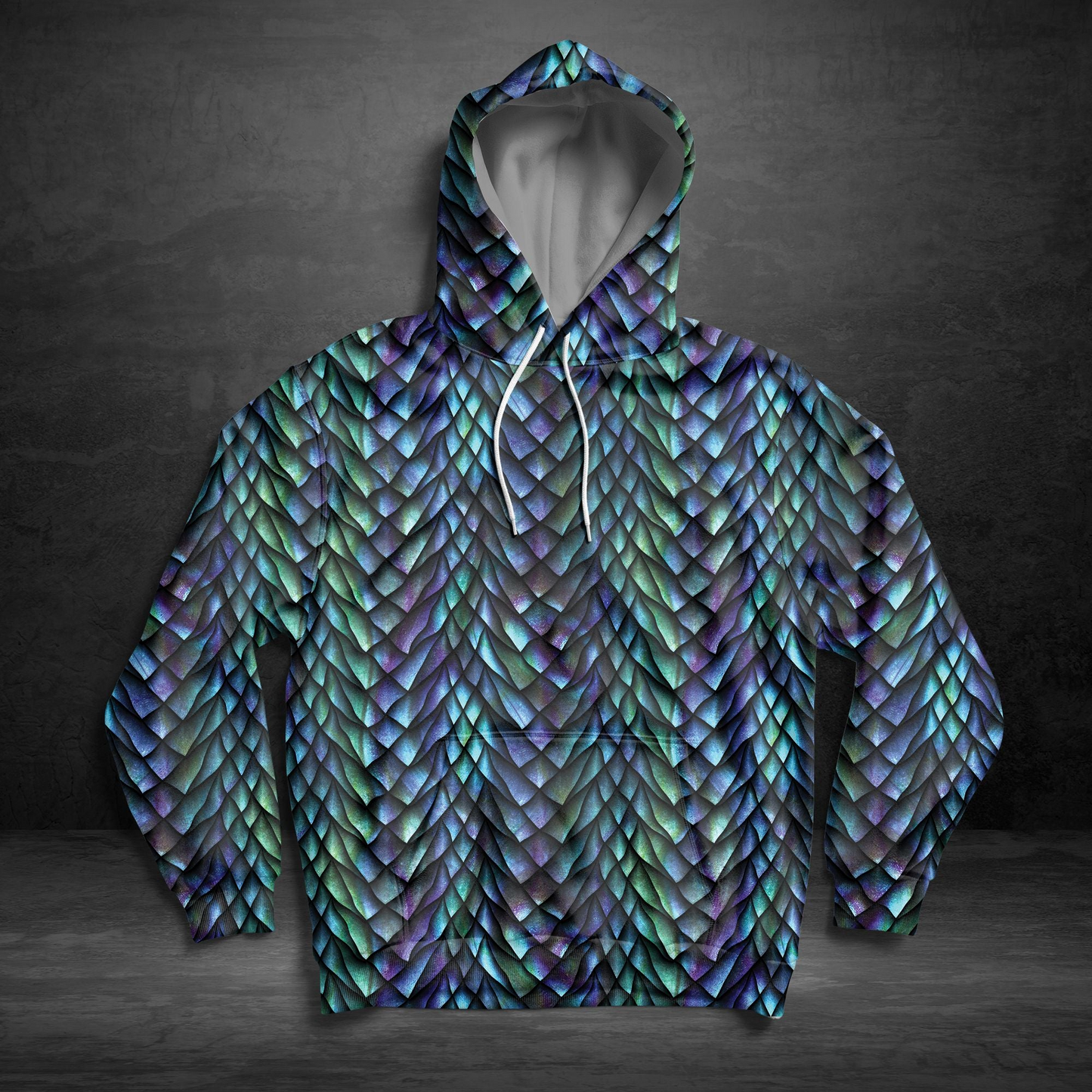 Turquoise Dragon Pullover Premium Hoodie, Perfect Outfit For Men And Women On Christmas New Year Autumn Winter