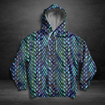 Turquoise Dragon Pullover Premium Hoodie, Perfect Outfit For Men And Women On Christmas New Year Autumn Winter