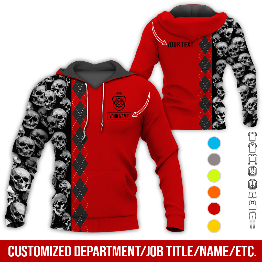 Customized Name Darts Premium Hoodie, Skulls & Rhombus Pattern Hoodie For Men & Women, Custom Your Shirts - Gift For Darts Lovers, Friend, Family