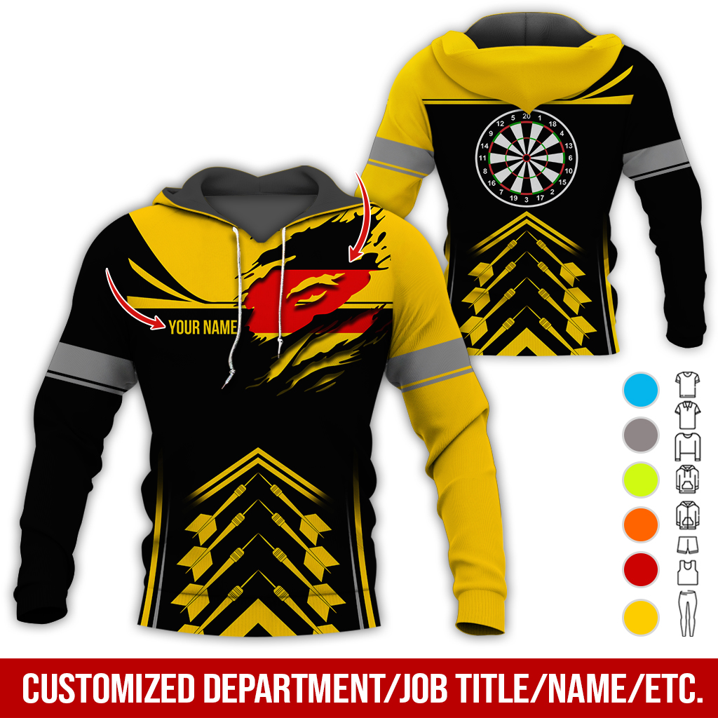 Customized National flag Darts Premium Hoodie, National flag Darts Hoodie For Men & Women, Perfect Gift For Darts Lovers, Friend, Family
