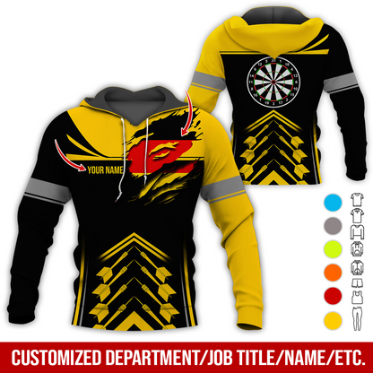 Customized National flag Darts Premium Hoodie, National flag Darts Hoodie For Men & Women, Perfect Gift For Darts Lovers, Friend, Family