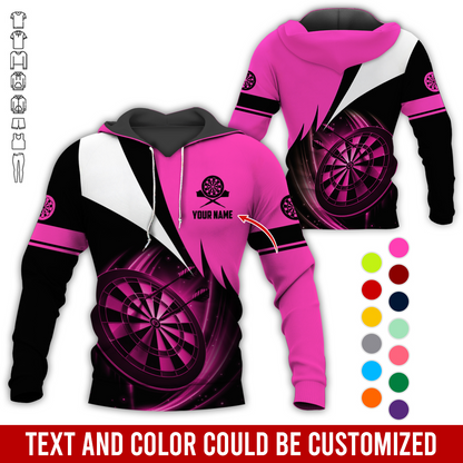 Personalized Name Darts Premium Hoodie, Darts Team Is My Life Hoodie For Men & Women, Perfect Gift For Darts Lovers, Friend, Family