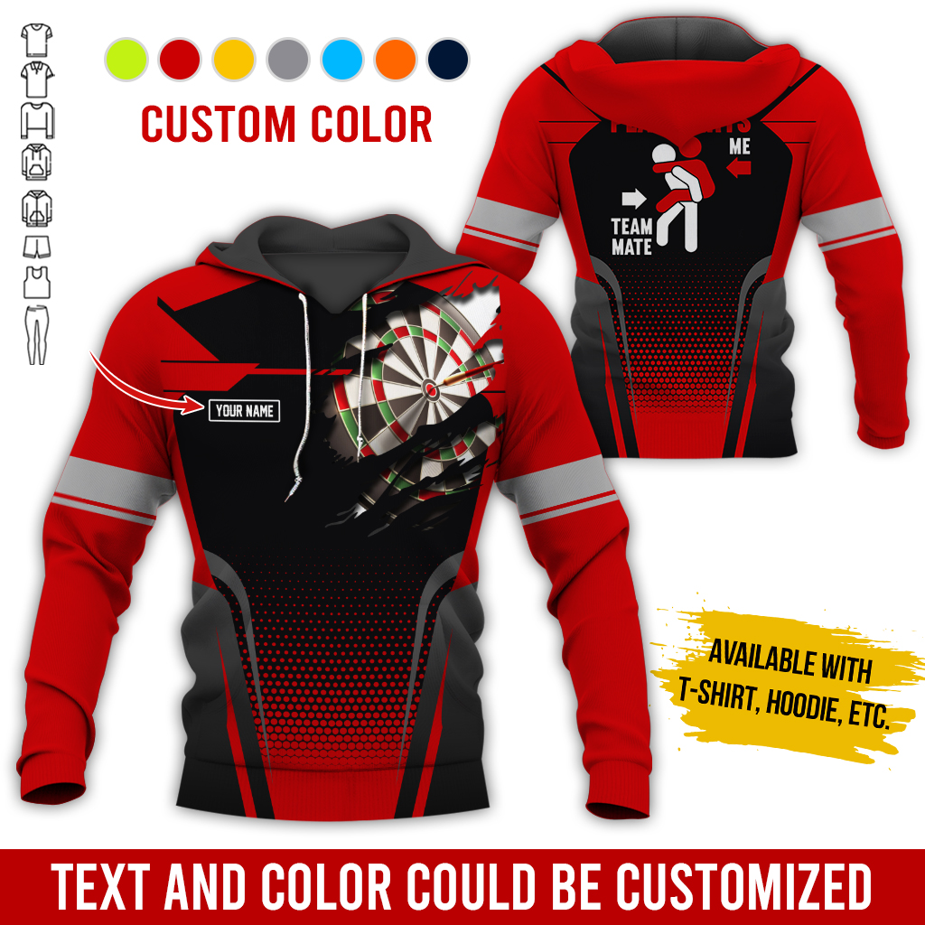 Customized Name Darts Premium Hoodie, How Do I Play Darts Hoodie For Men & Women, Perfect Gift For Darts Lovers, Friend, Family