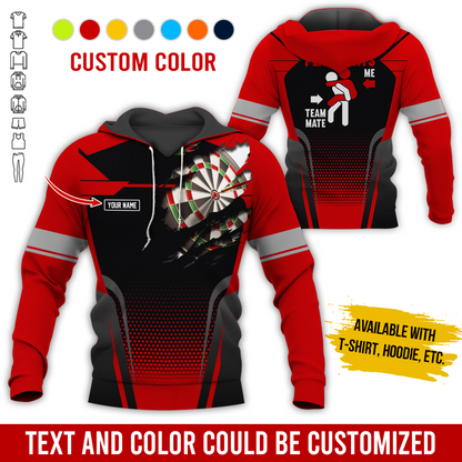 Customized Name Darts Premium Hoodie, How Do I Play Darts Hoodie For Men & Women, Perfect Gift For Darts Lovers, Friend, Family