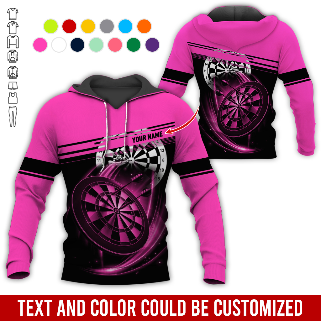 Customized Name Darts Premium Hoodie, Darts Pattern For Men & Women Hoodie, Perfect Gift For Darts Lovers, Darts Player