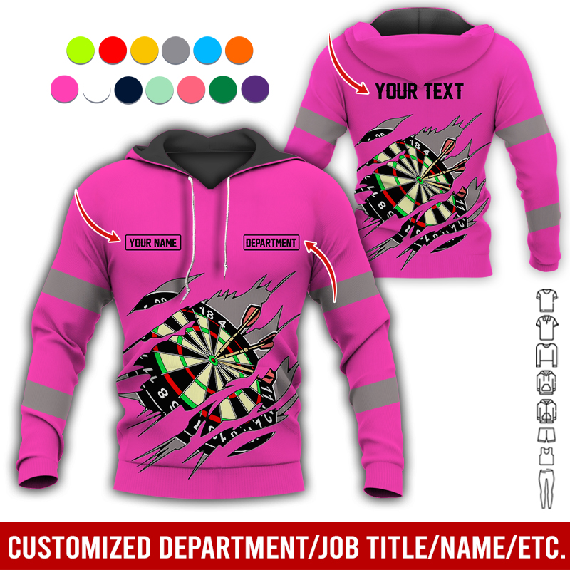 Personalized Darts Premium Hoodie, Customized Name, Text & Department Darts Hoodie, Perfect Gift For Darts Lovers, Friend, Family