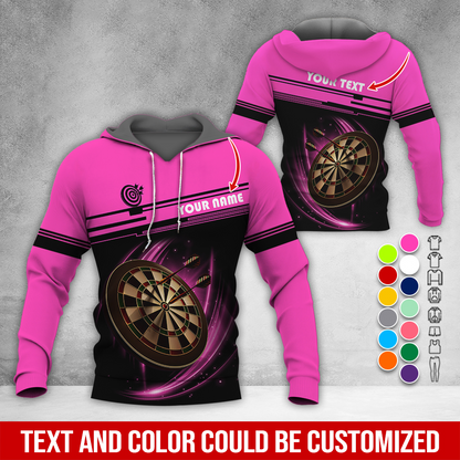 Personalized Name & Text Darts Premium Hoodie, Darts Is My Life Hoodie , Perfect Gift For Darts Lovers, Friend, Family