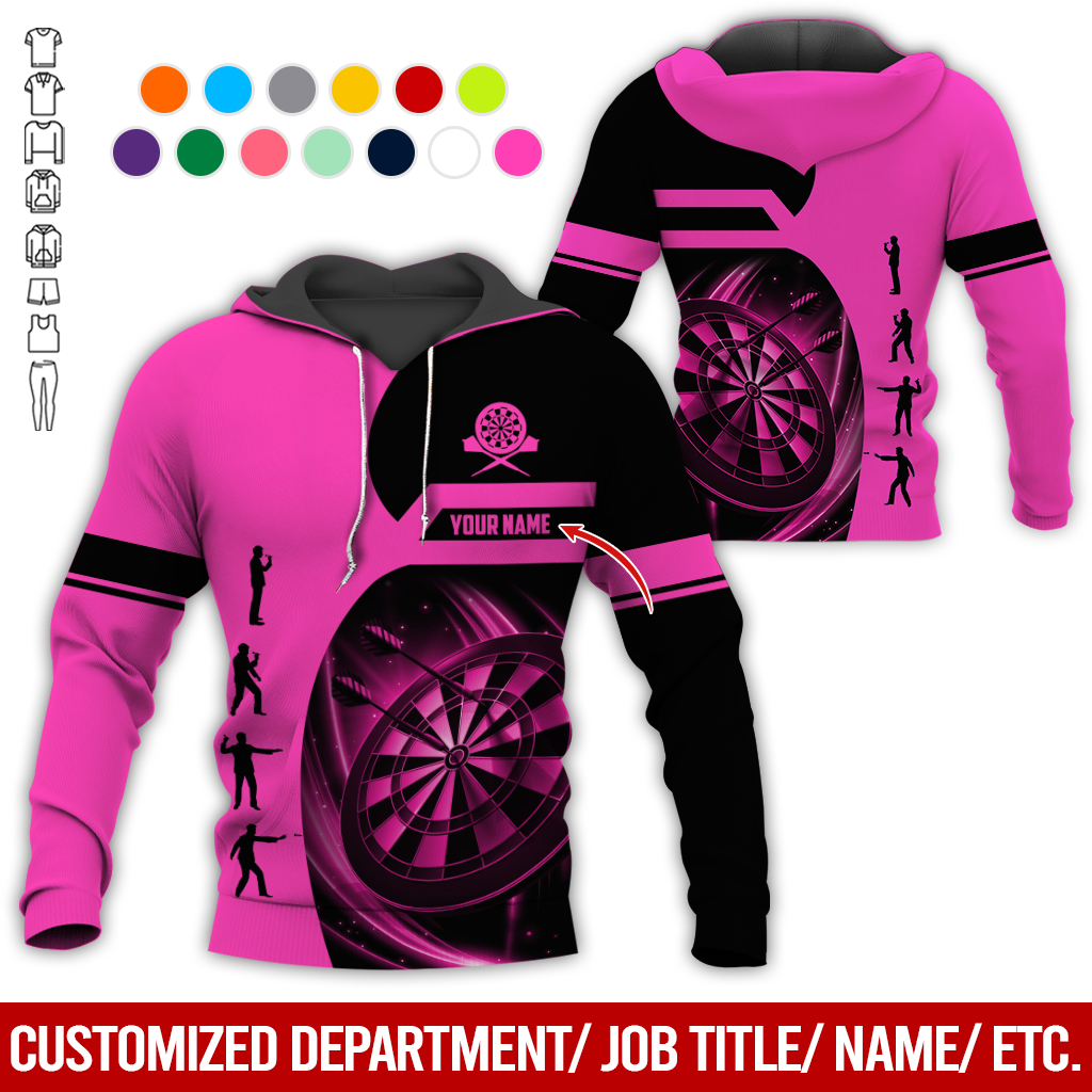 Customized Darts Premium Hoodie, Personalized Name Hoodie, How to play Darts Pattern Hoodie For Darts Lovers, Friend, Family