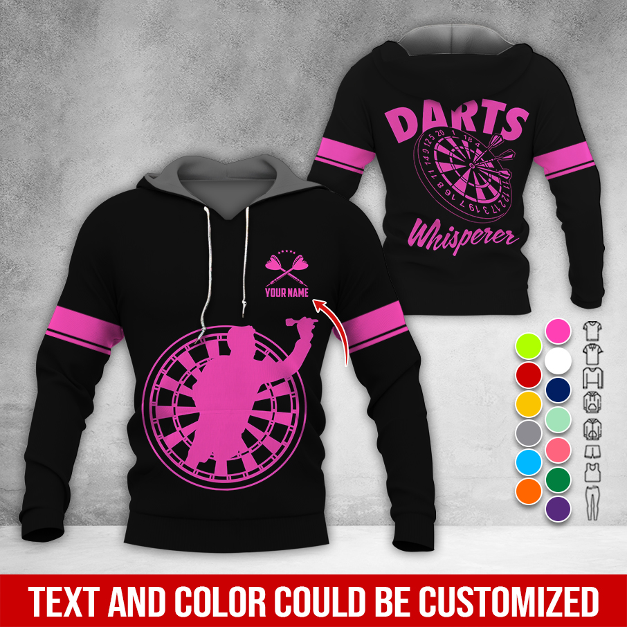 Personalized Name Premium Hoodie, Darts Whisperer Hoodie, Perfect Gift For Darts Lovers, Friend, Family
