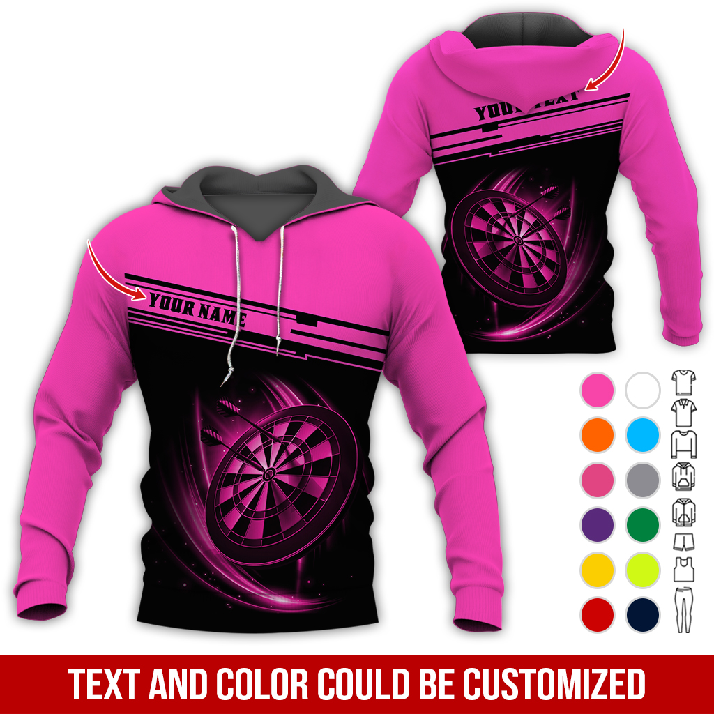 Customized Name & Text Darts Premium Hoodie, Darts Hoodie For Darts Lovers, Darts Players