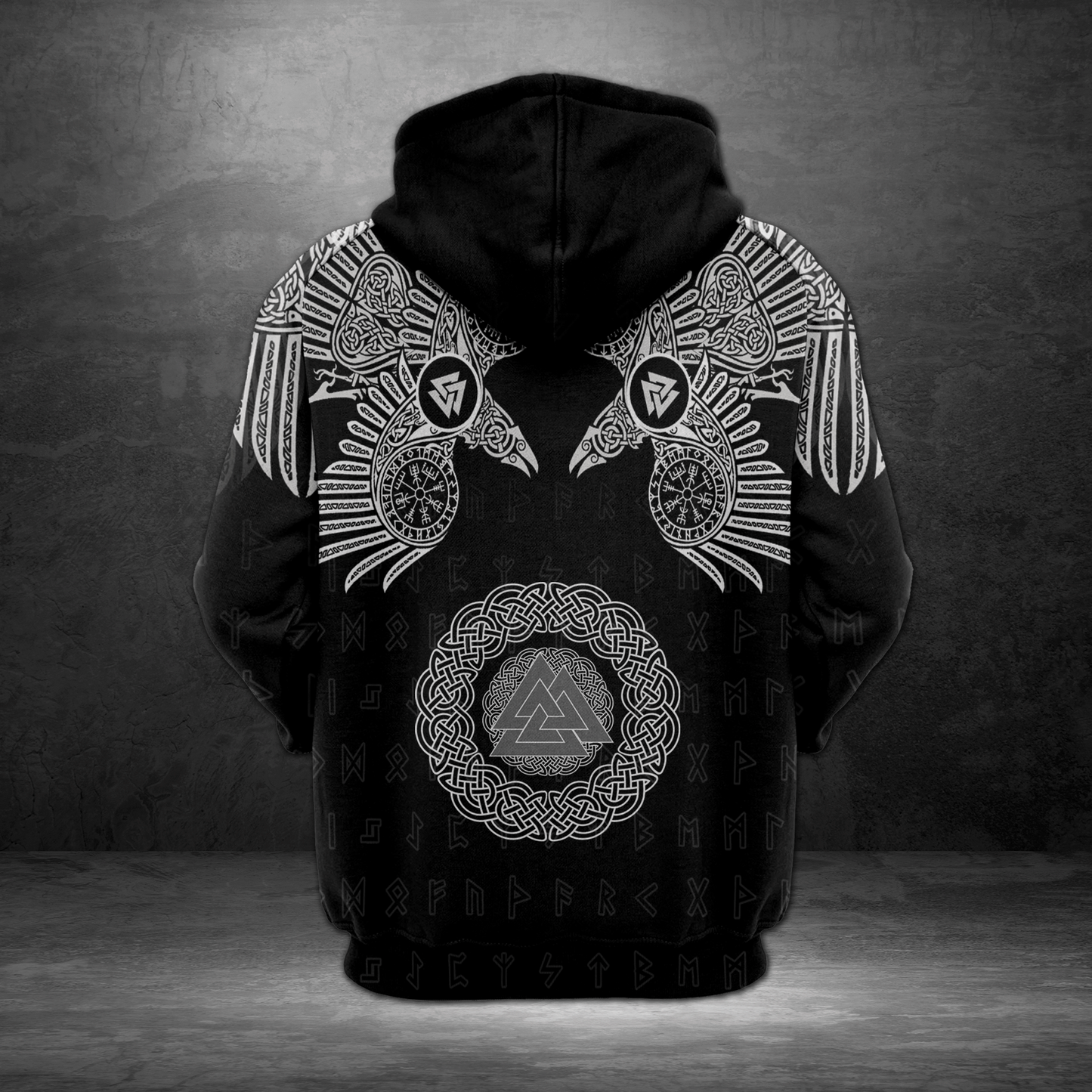 Viking Raven Pullover Premium Hoodie, Perfect Outfit For Men And Women On Christmas New Year Autumn Winter