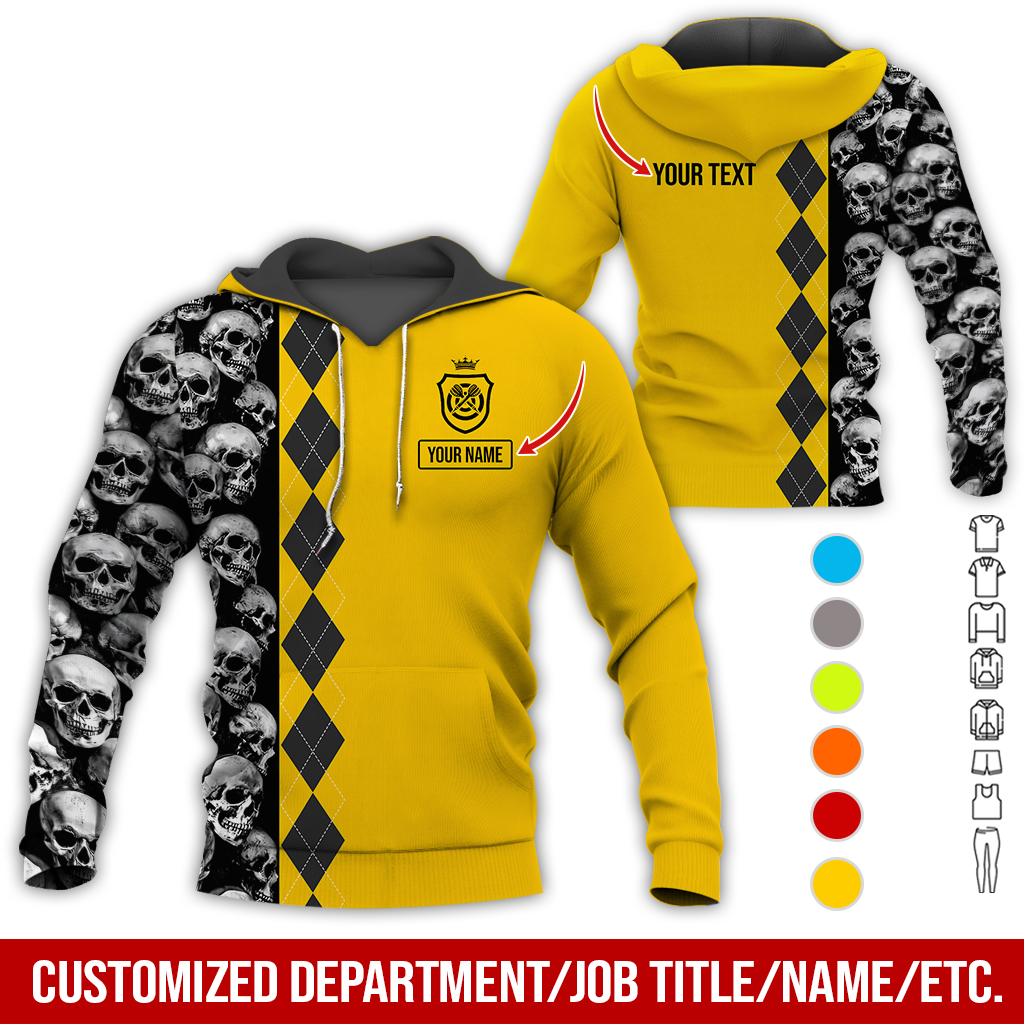 Customized Name Darts Premium Hoodie, Skulls & Rhombus Pattern Hoodie For Men & Women, Custom Your Shirts - Gift For Darts Lovers, Friend, Family