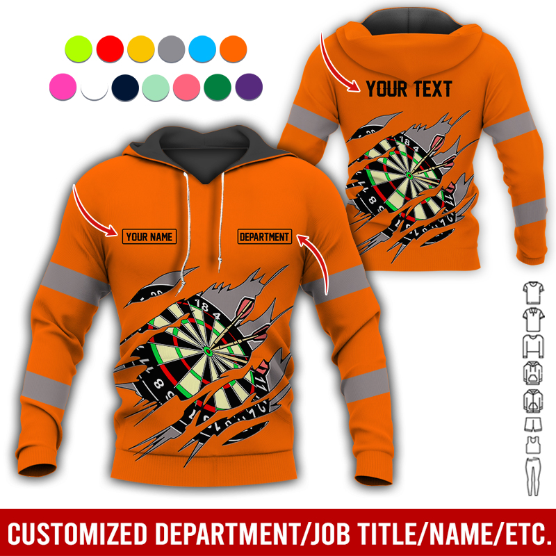 Personalized Darts Premium Hoodie, Customized Name, Text & Department Darts Hoodie, Perfect Gift For Darts Lovers, Friend, Family
