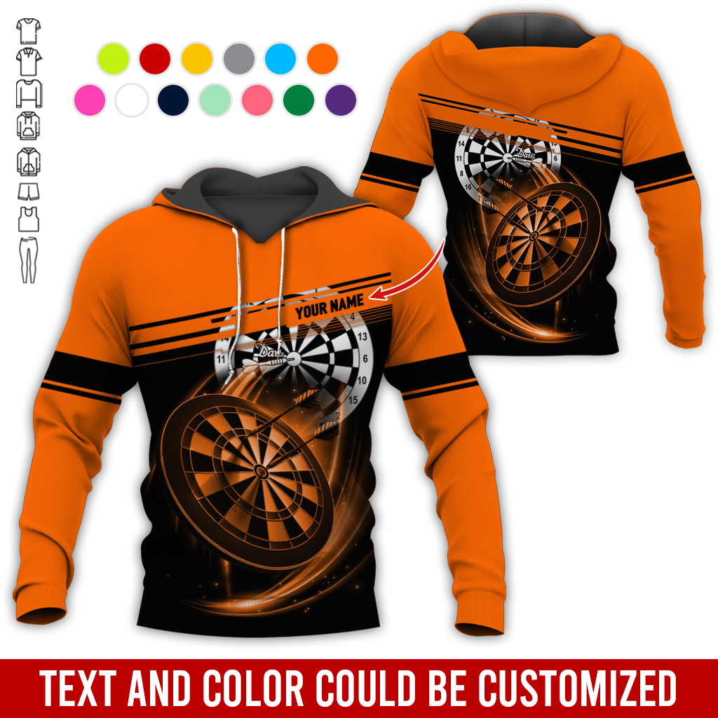 Customized Name Darts Premium Hoodie, Darts Pattern For Men & Women Hoodie, Perfect Gift For Darts Lovers, Darts Player