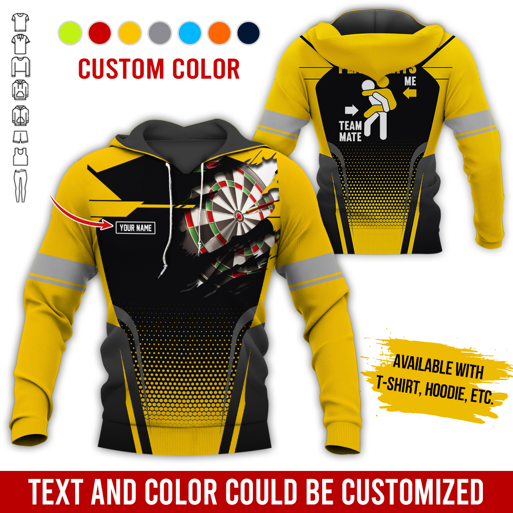 Customized Name Darts Premium Hoodie, How Do I Play Darts Hoodie For Men & Women, Perfect Gift For Darts Lovers, Friend, Family