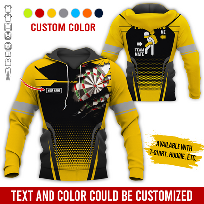 Customized Name Darts Premium Hoodie, How Do I Play Darts Hoodie For Men & Women, Perfect Gift For Darts Lovers, Friend, Family