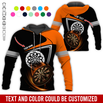 Personalized Name & Text Premium Hoodie, Darts Is My Life Hoodie, Perfect Gift For Darts Lovers, Darts Player