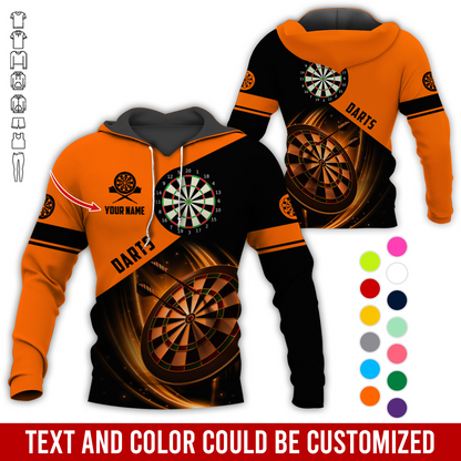 Personalized Darts Premium Hoodie, Customized Name & Text Darts Premium Hoodie, Perfect Gift For Darts Lovers, Darts Player