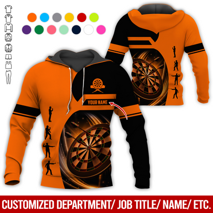 Customized Darts Premium Hoodie, Personalized Name Hoodie, How to play Darts Pattern Hoodie For Darts Lovers, Friend, Family
