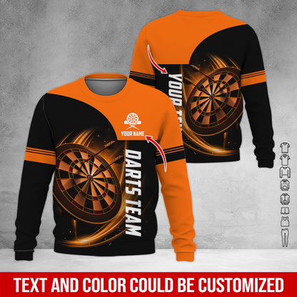Customized Darts Sweatshirt, Personalized Name & Your Darts Team Name Sweatshirt For Men & Women, Perfect Gift For Darts Lovers, Friend, Family