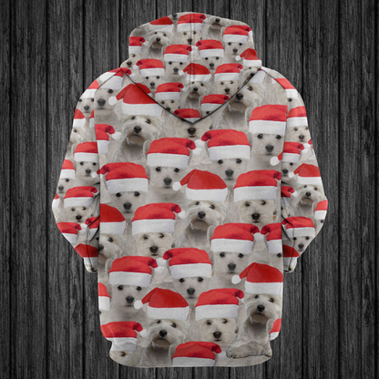 West Highland White Terrier Christmas Group Pullover Premium Hoodie, Perfect Outfit For Men And Women On Christmas New Year Autumn Winter