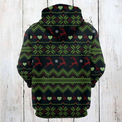 Yarn Christmas Pullover Premium Hoodie On the Virus Outside Is Frightful, Perfect Outfit For Men And Women On Christmas New Year Autumn Winter
