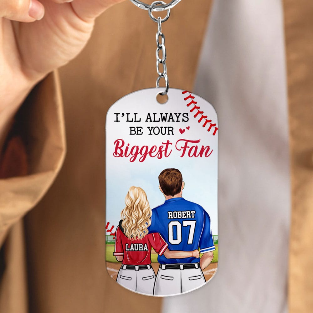 Custom Baseball Acrylic Keychain, Couple After All This Time Always Acrylic Keychain - Perfect Gift For Couple, Baseball Lover, Christmas, New Year