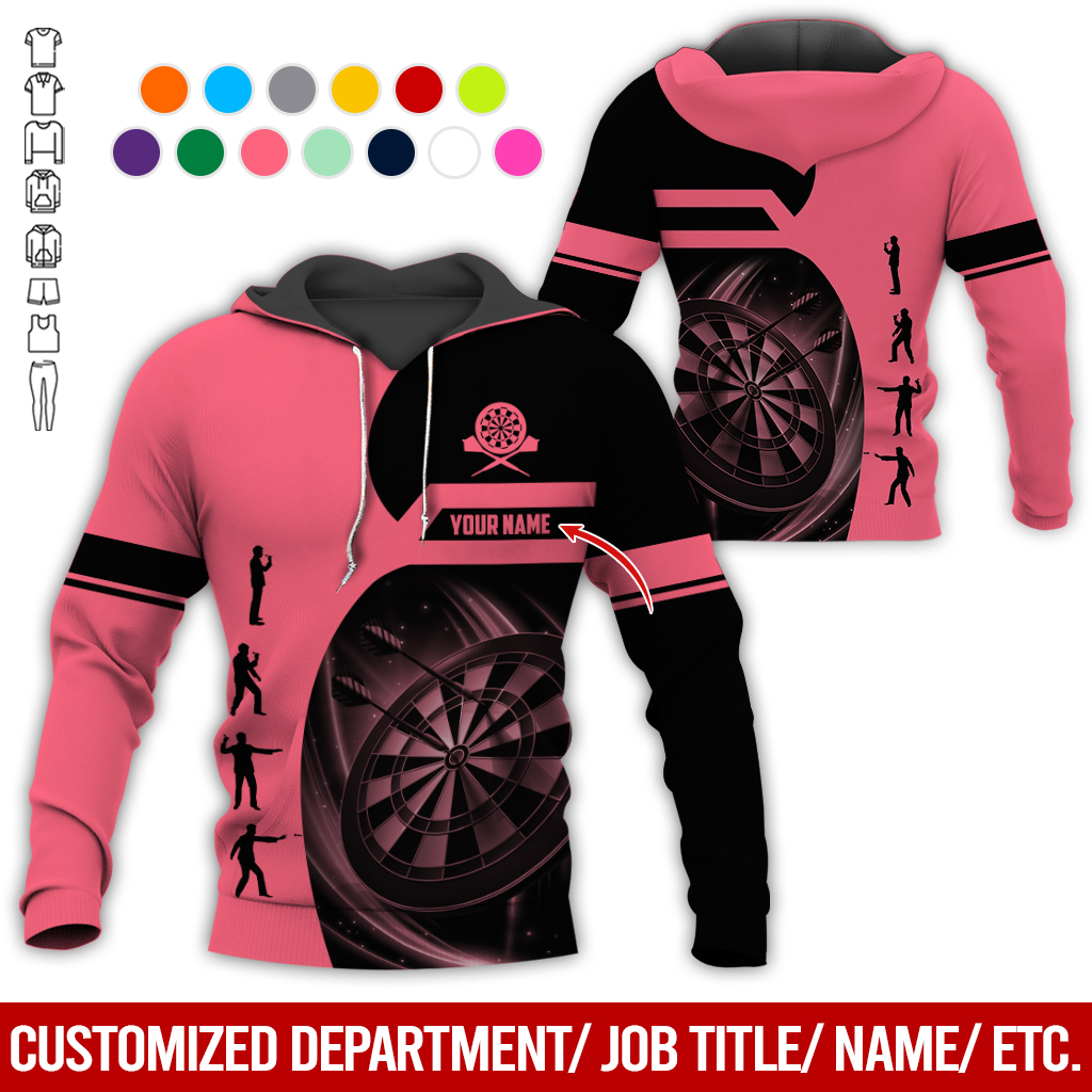 Customized Darts Premium Hoodie, Personalized Name Hoodie, How to play Darts Pattern Hoodie For Darts Lovers, Friend, Family