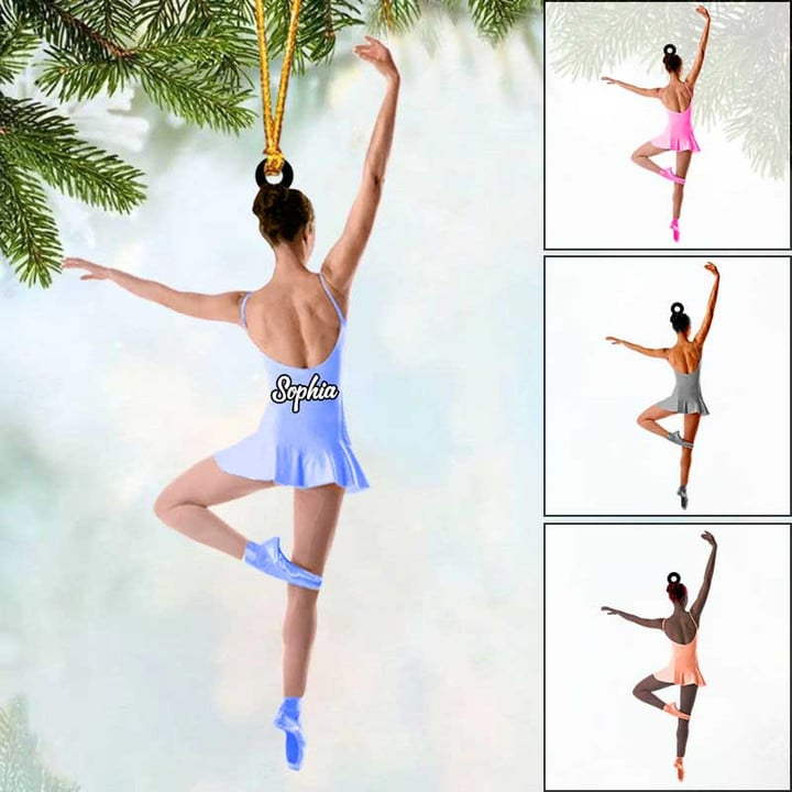 Custom Ballet Acrylic Christmas Ornament, Personalized Ballet Dancer Acrylic Ornament For Ballet Lover, Christmas, New Year