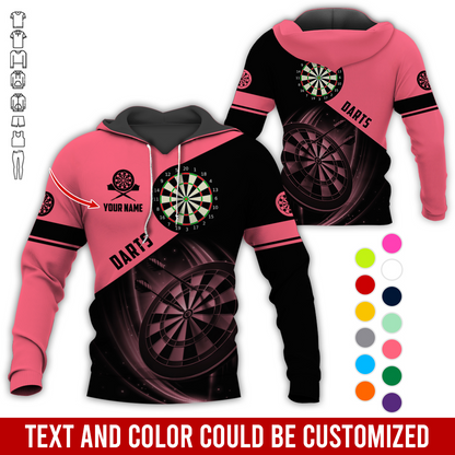 Personalized Darts Premium Hoodie, Customized Name & Text Darts Premium Hoodie, Perfect Gift For Darts Lovers, Darts Player