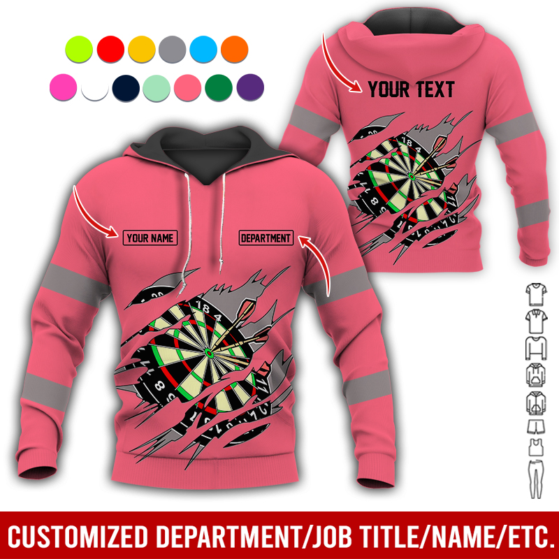 Personalized Darts Premium Hoodie, Customized Name, Text & Department Darts Hoodie, Perfect Gift For Darts Lovers, Friend, Family