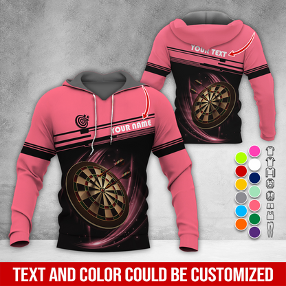 Personalized Name & Text Darts Premium Hoodie, Darts Is My Life Hoodie , Perfect Gift For Darts Lovers, Friend, Family
